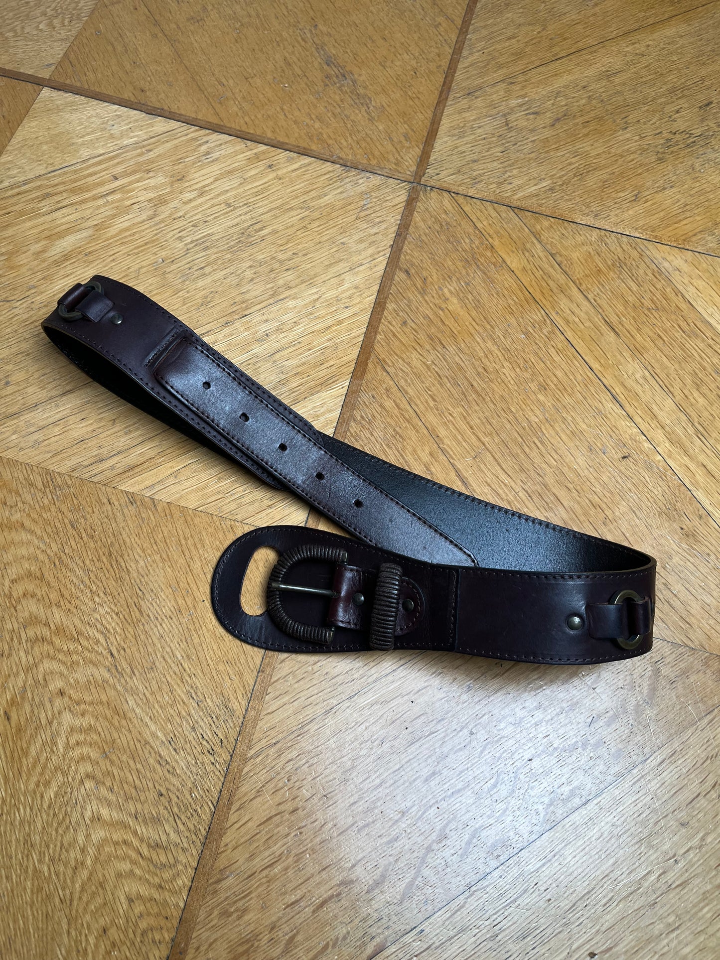 Leather belt