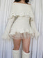 annina ivory mohair dress