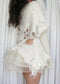 annina ivory mohair dress