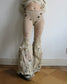 annina distressed knit flares