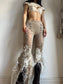 annina distressed capris