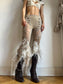 annina distressed capris