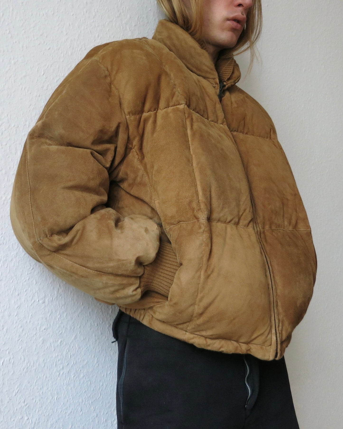 Warm Gianfranco Ferré suede puffer