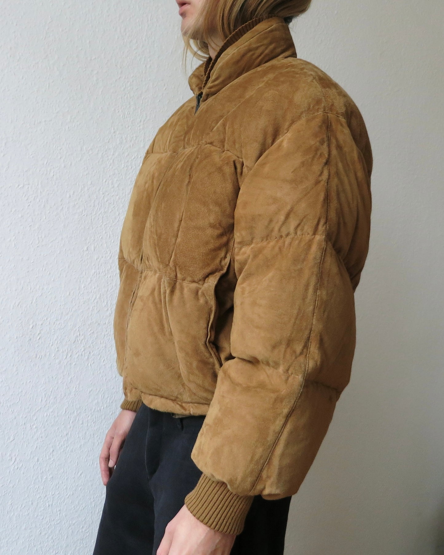 Warm Gianfranco Ferré suede puffer