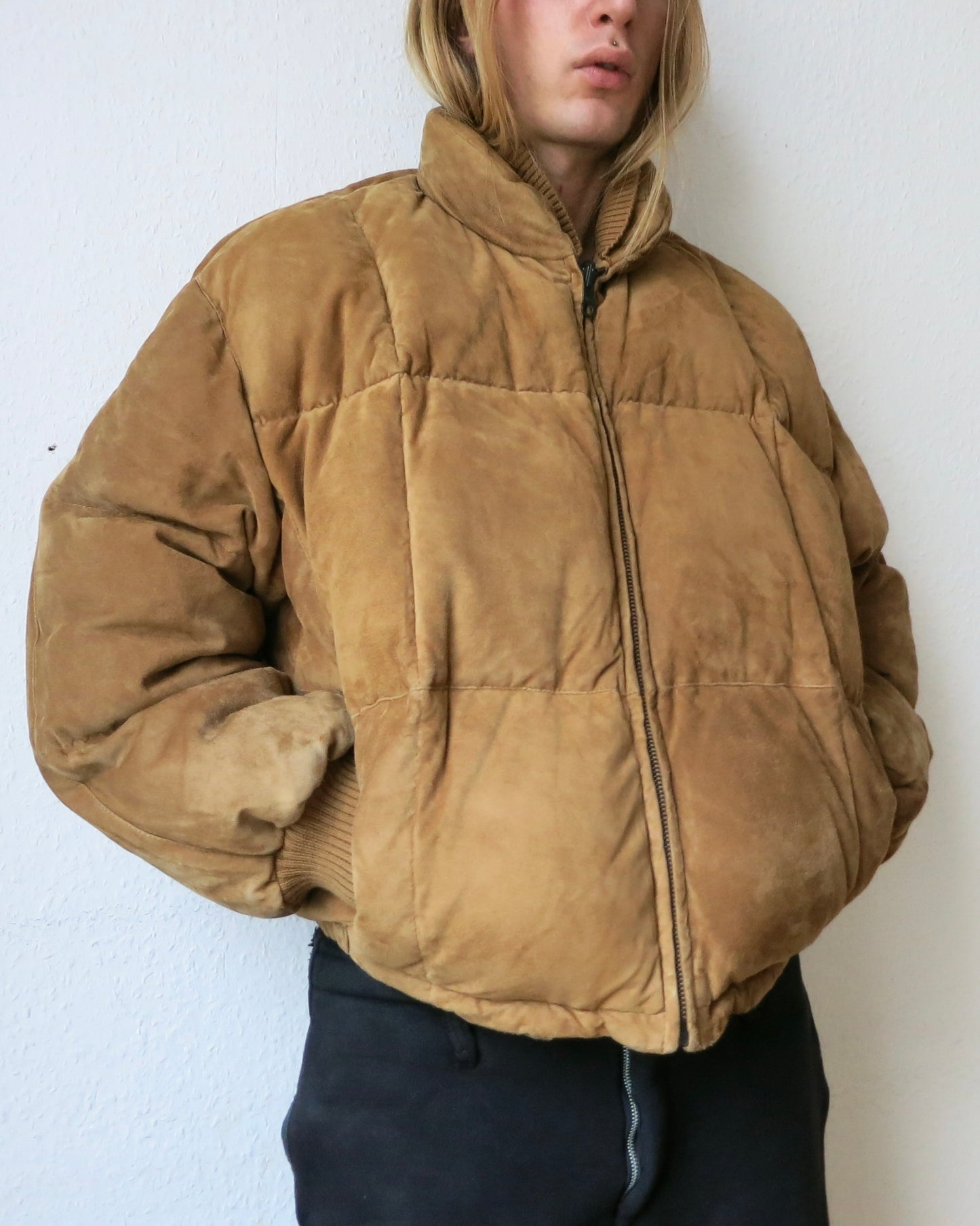 Warm Gianfranco Ferré suede puffer