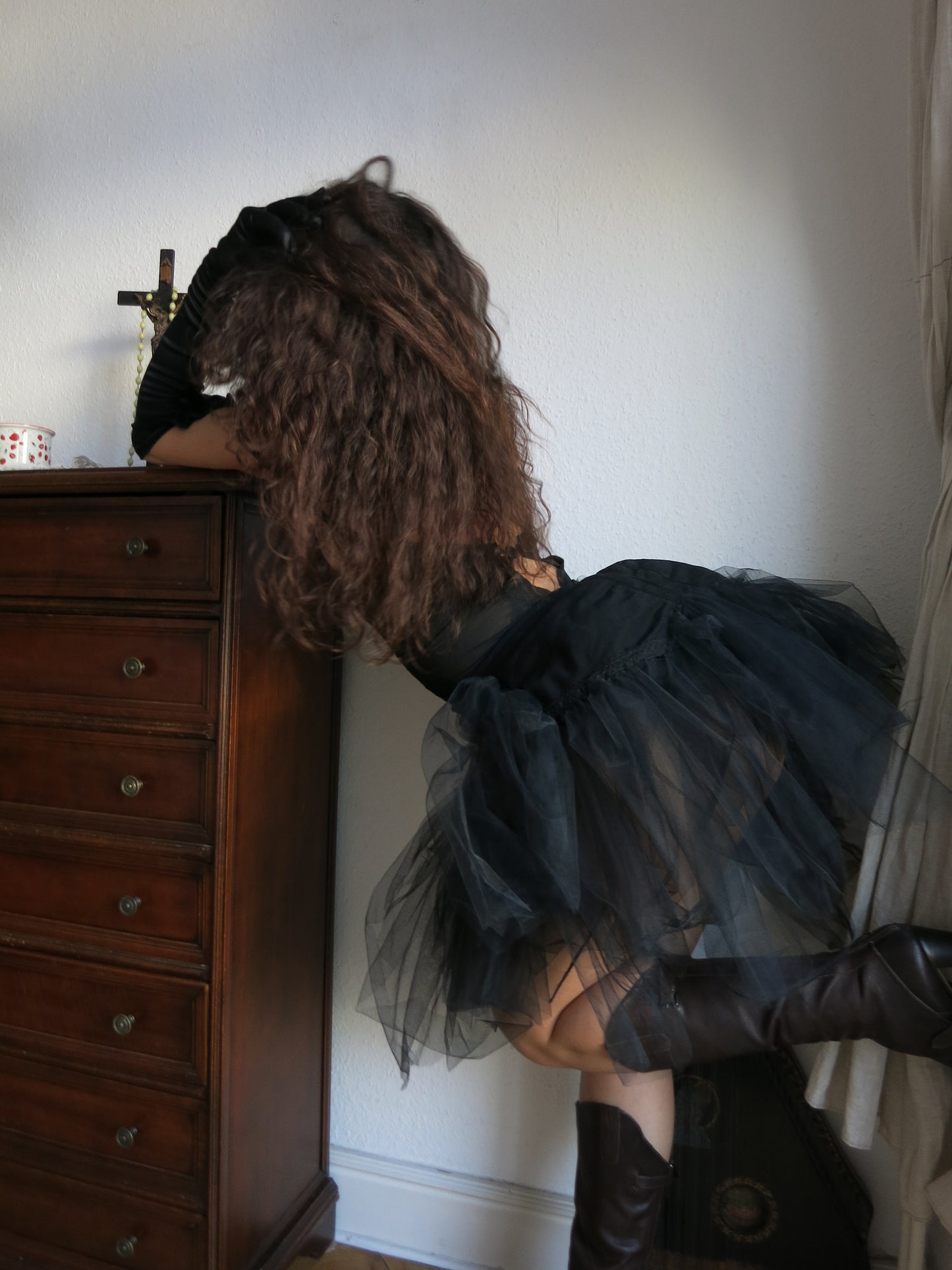 Annina black ballerina dress