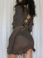 Monk brown midi dress
