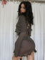 Monk brown midi dress