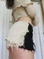 Annina adjustable distressed skirt