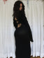 Half payment black dress