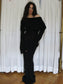 Half payment black dress