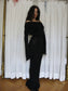 Half payment black dress