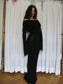 Annina black monkcore dress