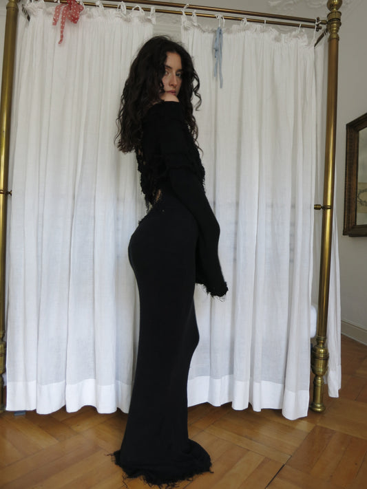 Annina black monkcore dress