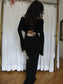 Annina black monkcore dress