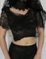 Annina lace and distressed top