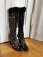 Pony hair boots