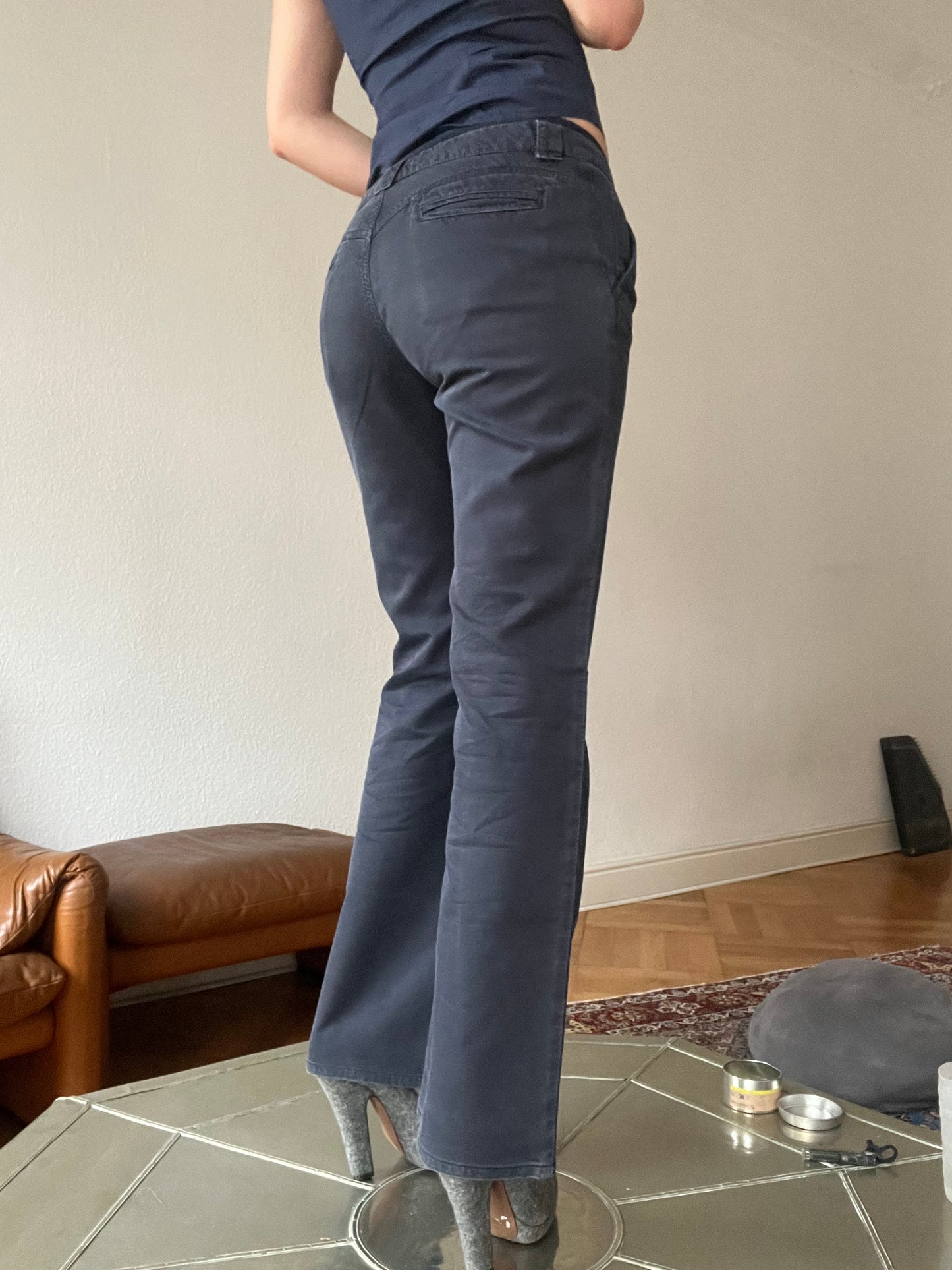 Sportmax navy blue trousers