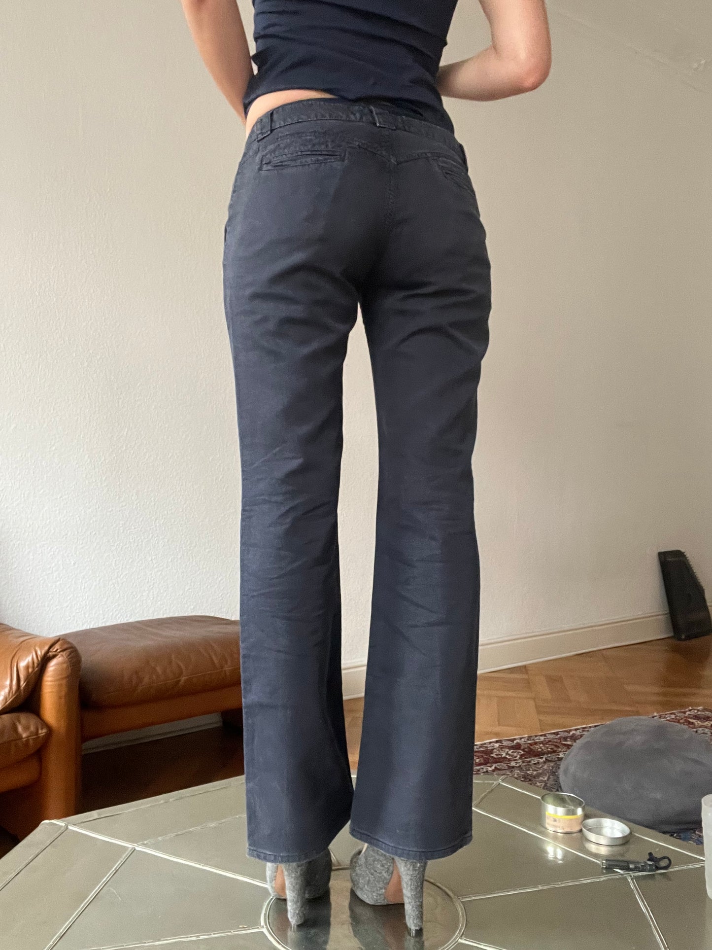 Sportmax navy blue trousers