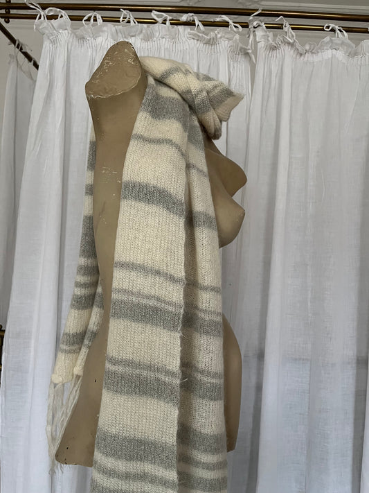 XL mohair blend scarf