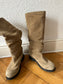 Bikkembergs slouchy beige boots