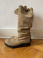 Bikkembergs slouchy beige boots