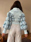 Natascha Domino icy blue puffer jacket