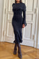 annina wool midi dress