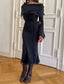 annina wool midi dress