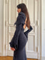 annina wool midi dress