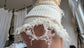 annina white distressed shorts