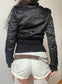 Chic snatched jacket with ribbing