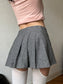 Wool pleated miniskirt