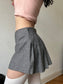 Wool pleated miniskirt