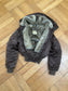 Baby Phat vintage bomber with gatherings and faux fur