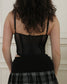 Corset with lacing in the front