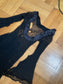 annina mohair dress with fur collar