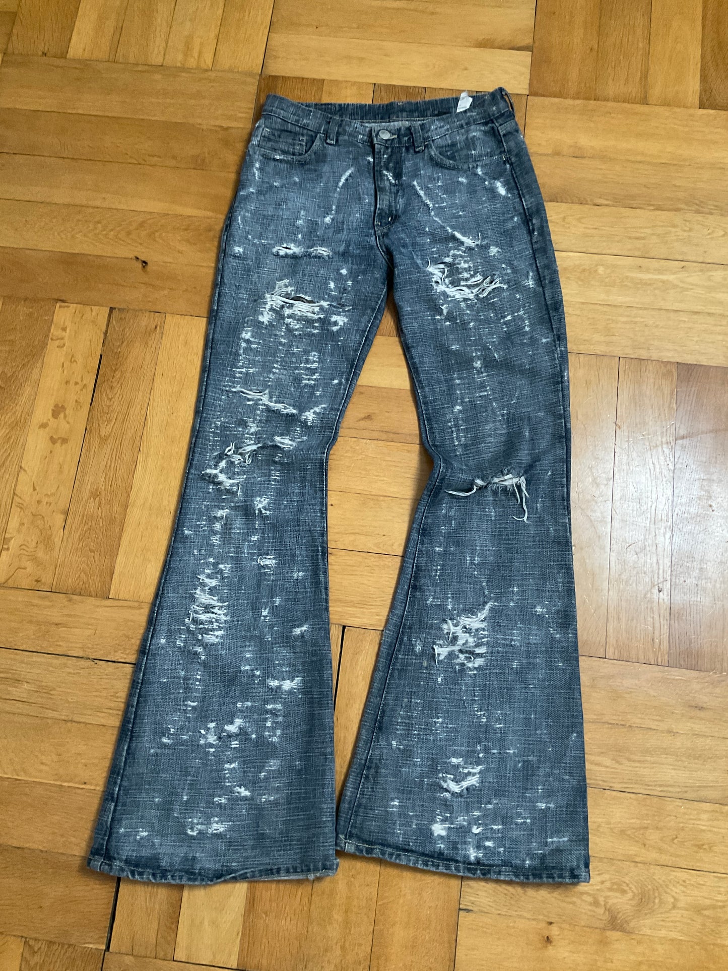 Distressed jeans