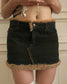 Furry mini skirt