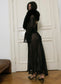 annina mohair dress with fur collar