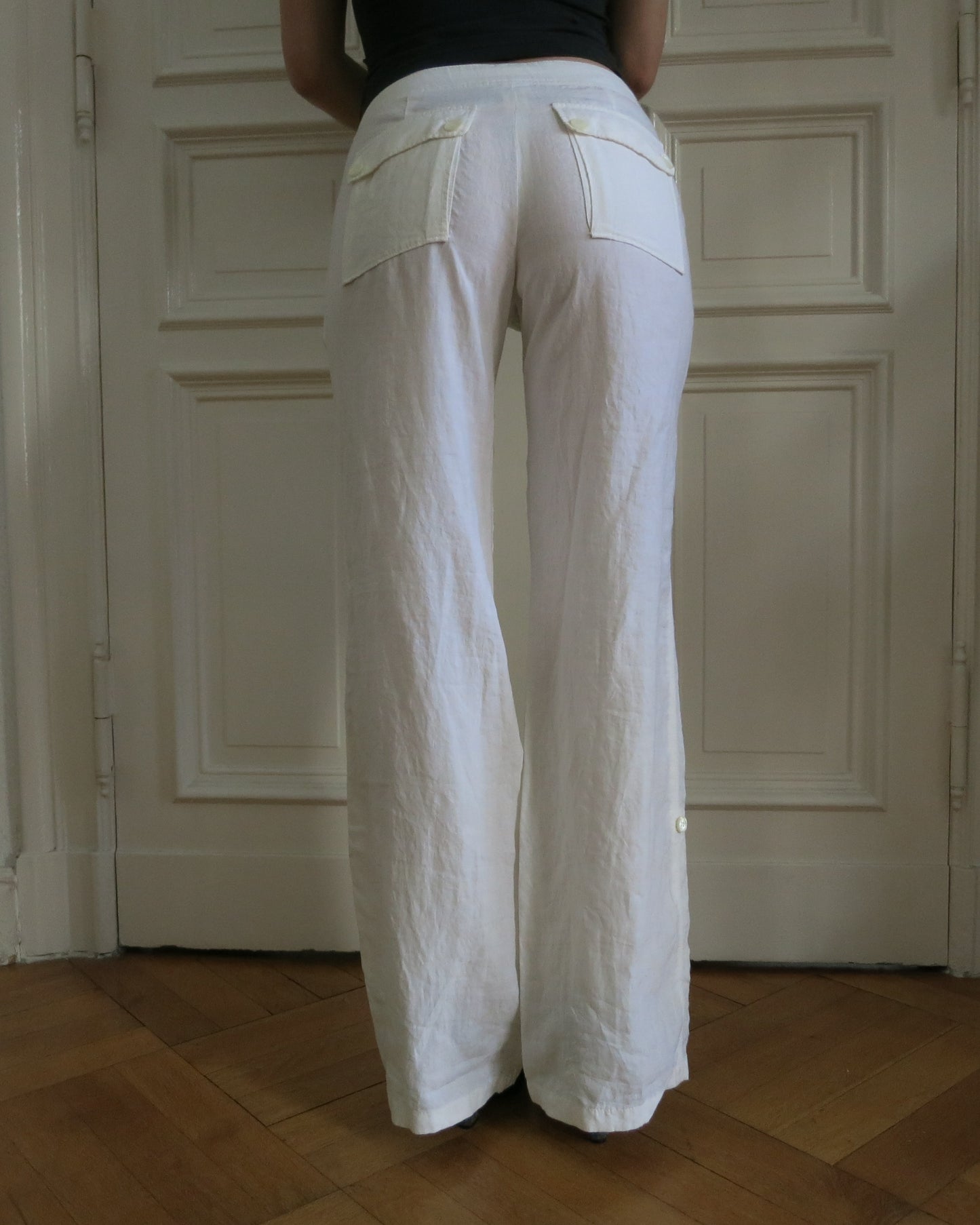 Linen beach party chic trousers