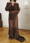 Monkcore mohair brown dress