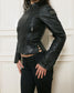 Black leather jacket