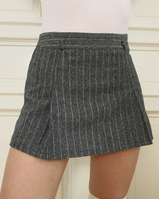 Pinstripe miniskirt