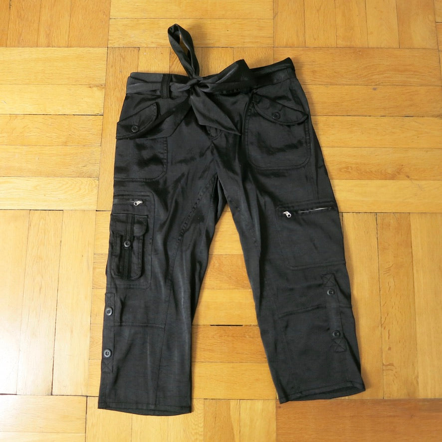 Atsuro Tayama satin cargo shorts