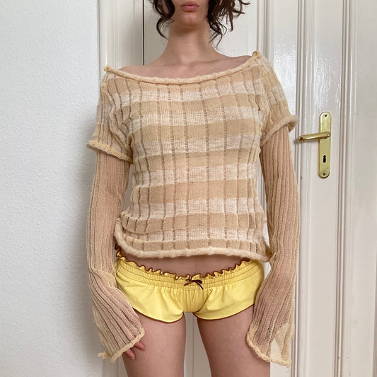 eithne padraigin ni bhraonain ~ cotton and mohair striped longsleeve