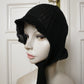 eithne padraigin ni bhraonain ~ black wool bonnet