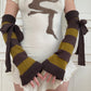 Natascha Domino ~ mohair sleeves with ribbons