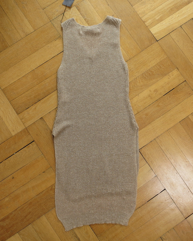 Knit linen vest