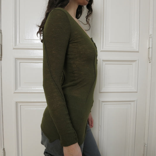 Masculo green wool longsleeve